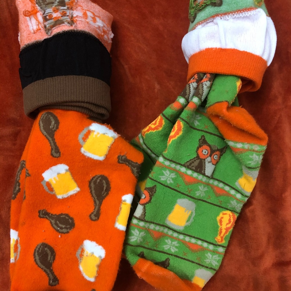 Hooters holiday socks!